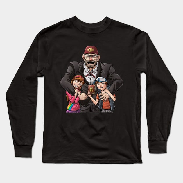 Gravity Falls Long Sleeve T-Shirt by Gustavomeloart